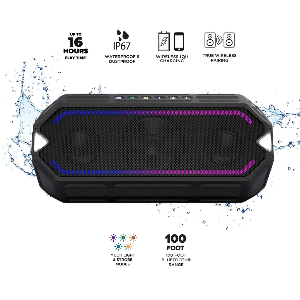 Black Waterproof Portable Bluetooth Speaker D992257