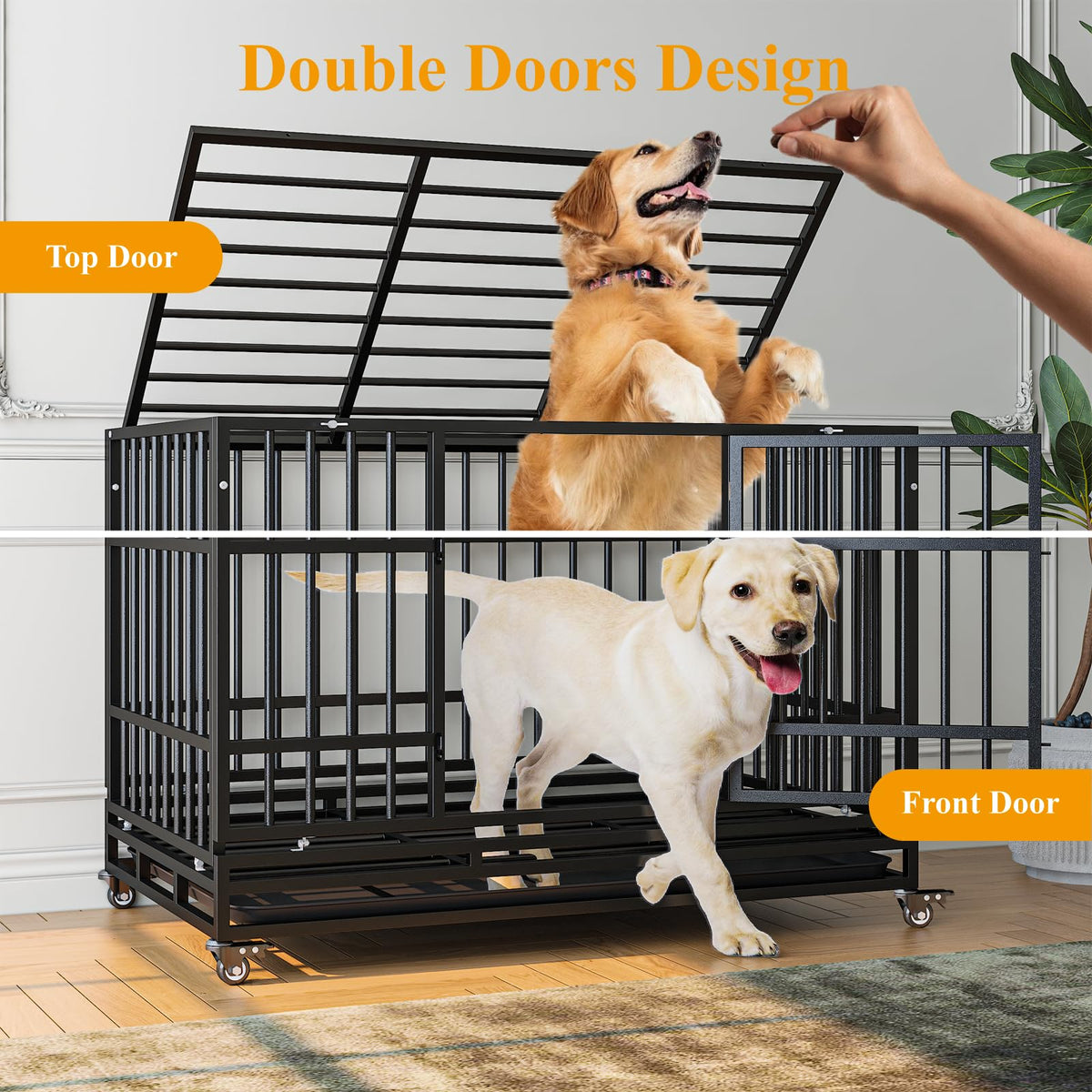 48 Inch Heavy Duty Dog Crates Y480