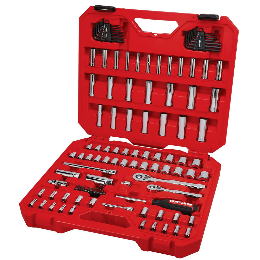 105 Pcs Standard and Metric Mechanics Tool Set with Case F207287