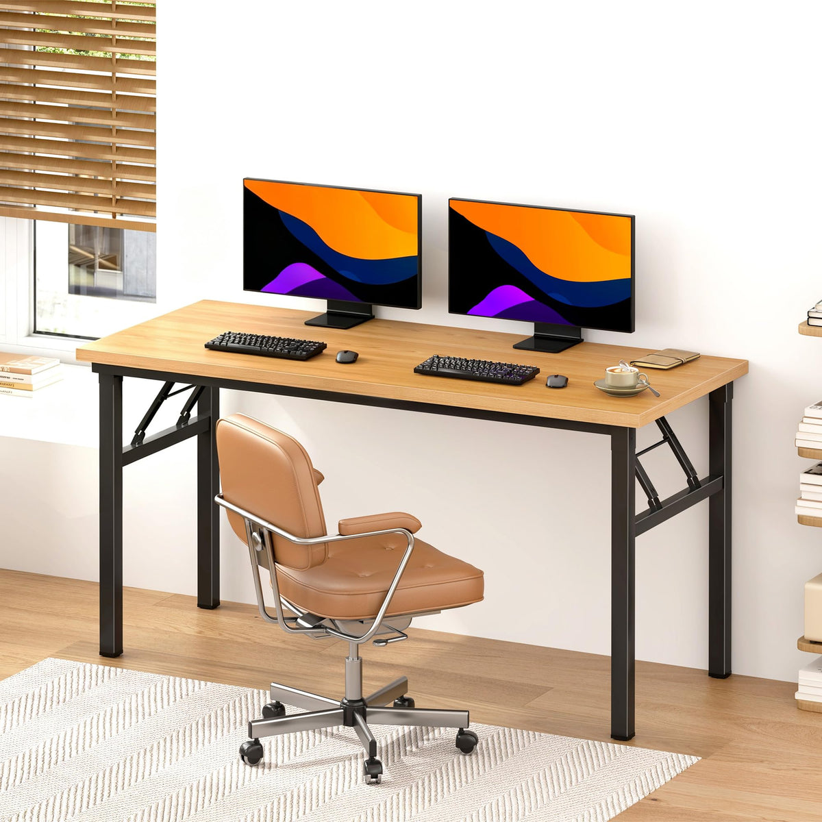 54.3 Inch Folding Computer Desk B574482