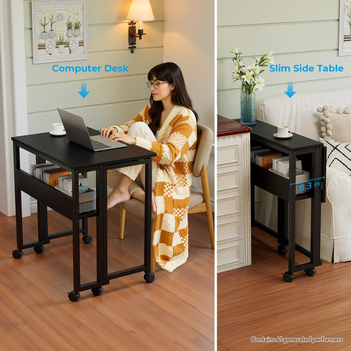 Folding Desk with Wheels C8567