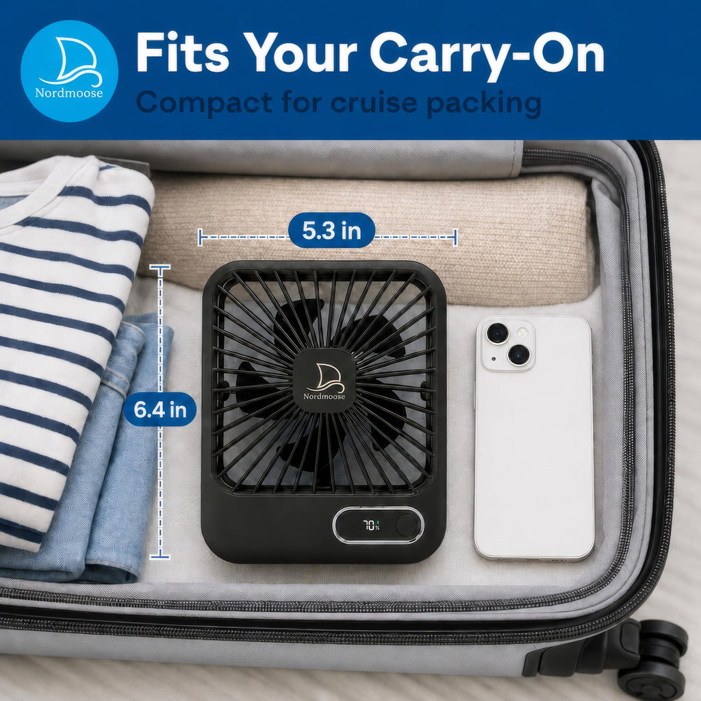 Portable USB Rechargeable Fan with Magnetic Hook C612
