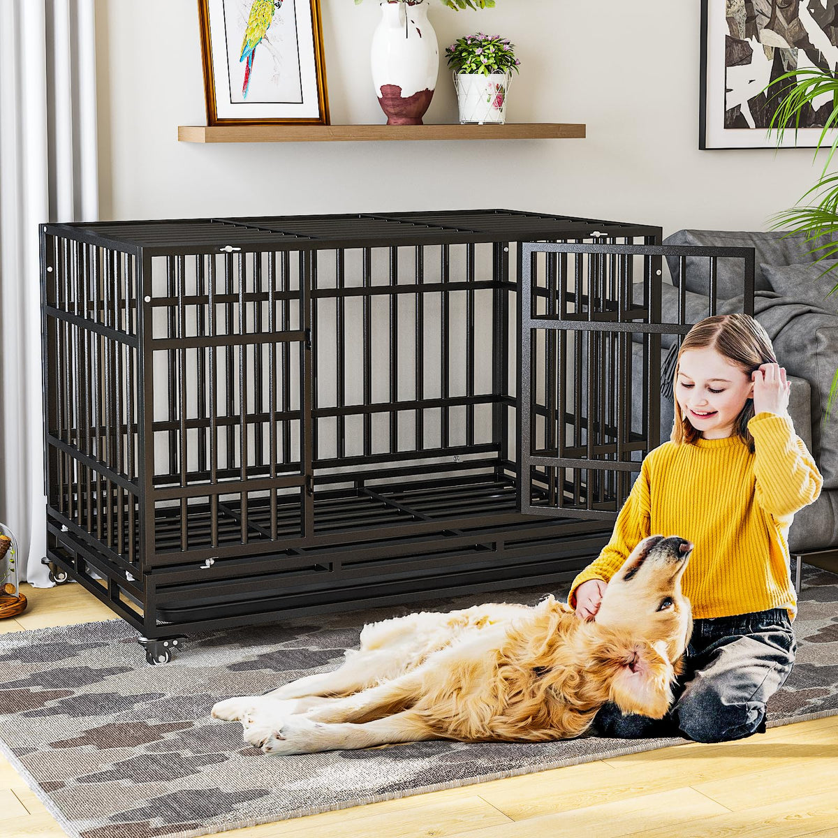 48 Inch Heavy Duty Dog Crates Y480